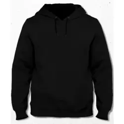ÖZEL TASARIM  KAPŞONLU SİYAH SWEAT