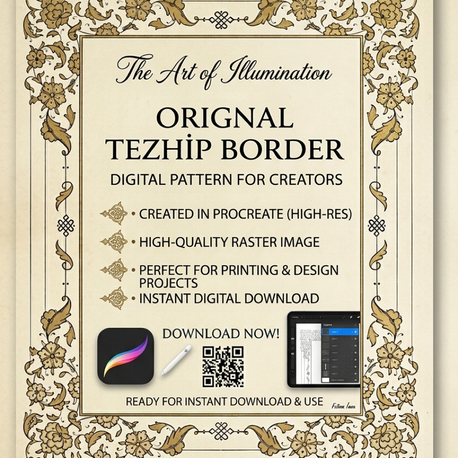 Dış pervaz Tezhip deseni