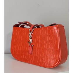 turuncu ysl baget çanta