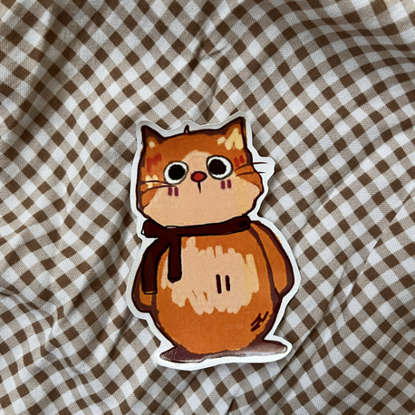 Sevimli kedi sticker 