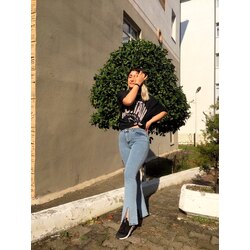 Skinny jeans paça detay 