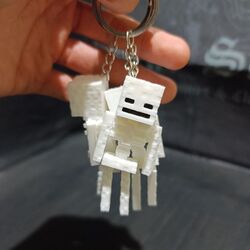 Minecraft İskelet Anahtarlık Figür