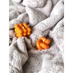 Bubble ve Hera Soya Mumu Turuncu Set