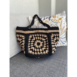 İki renkli motif çanta
