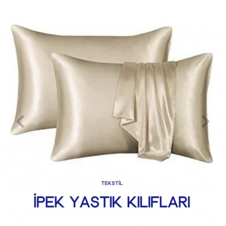 Beyaz (white) Renk Dut İpeği Yastık Kılıfı