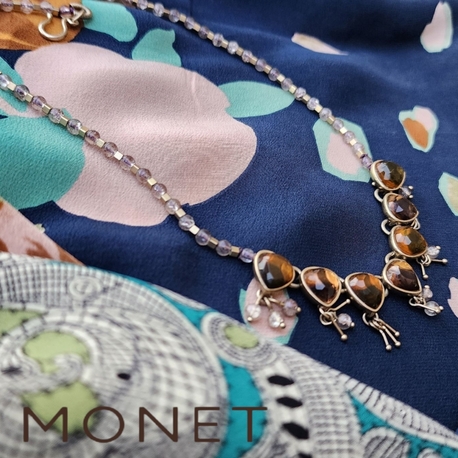 MONET Taşlı Kolye