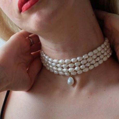 Luna Lumière Gerçek İnci Choker