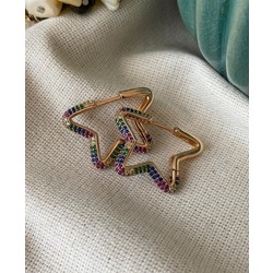 Vip Colorful Star Küpe