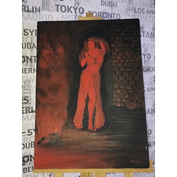 Dans Eden Kadın Yağlı Boya Tablo