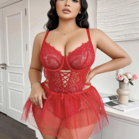 Büyük Beden Diana Fantezy Set