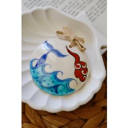 El Yapımı Çini Broş/5.5 cm