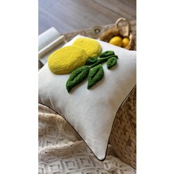 Limon Bahçesi Kırlent Kılıfı 