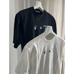 Off-White Beyaz Nakışlı Tshirt
