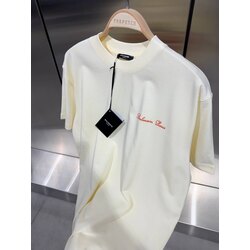 Balmain Signature Western Ekru Tshirt