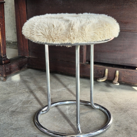 Mid-Century Modern Krom Tabure