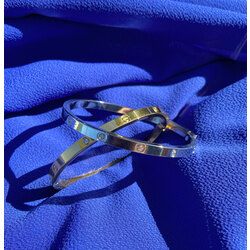 Çelik cartier gold bileklik(küçük boyu)