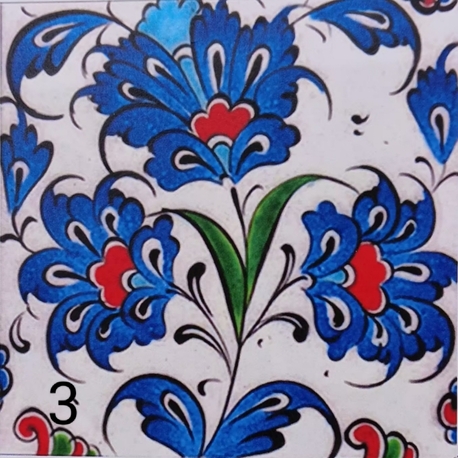 10x10 cm klasik çini motif