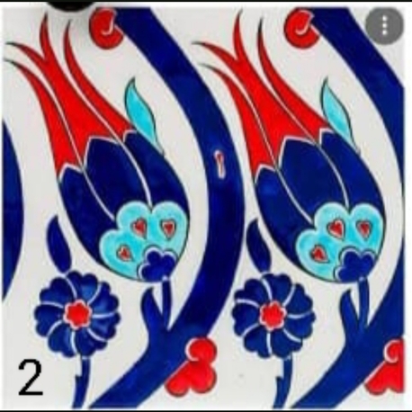 10x10 cm klasik çini motif