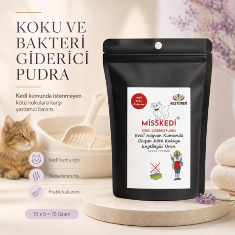 MİSSKEDİ KOKU GİDERİCİ PUDRA (15 GR)