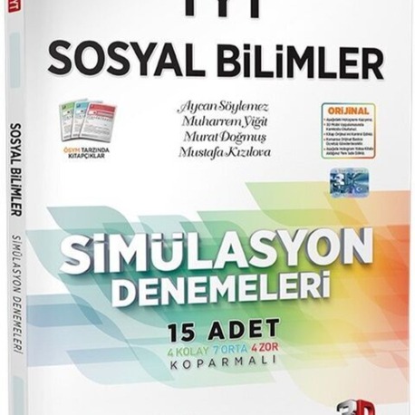 3D YAYINLARI TYT SOSYAL BİLİMLERİ SİMÜLASYON DENEMESİ GÜNCEL BASKI 