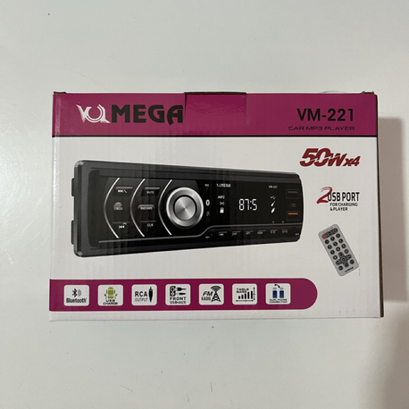 MEGA VM221 Çift USB-AUX-BLUETOOTH Kumandalı