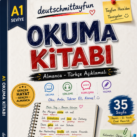  A1 OKUMA KİTABI ÇIKTI! ✨