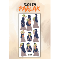 Lacivert Tesettür Sticker Sayfası- UPD-061
