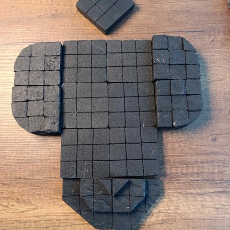 Siyah Nekrotik Dungeon Zemin Tile Set