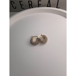 TAŞLI PARLAK GOLD C KÜPE 