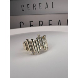 PARLAK TAŞLI GOLD YÜZÜK 