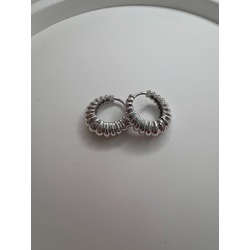 MİDYE MODEL KÜPE SİLVER 