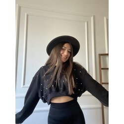 Zara taşlı sweat