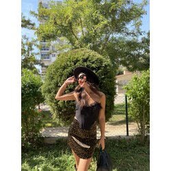 Otriş detay pencereli korse büstiyer