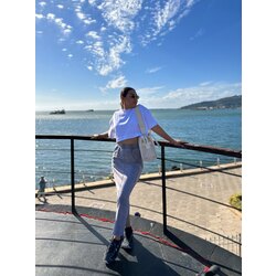 Zara yırtmaç detay denim kalem etek