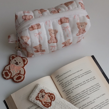 kapitone kalemlik ve punch kitap ayracı 