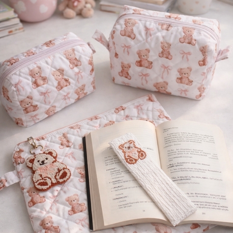 ayıcık desenli düzenleyici set