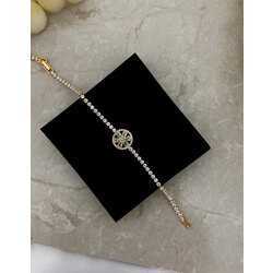 gold elmas çiçek bileklik | Xuping