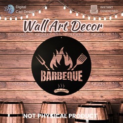 BBQ Wall Art, Vector drawing file for laser cutting
