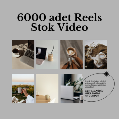 6000 Adet Reels Stok Videosu - Yeniden Satışa Konabilir!