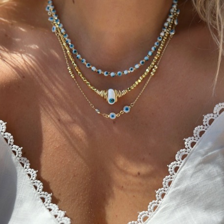 Altın Kaplama 14K Kolye Set