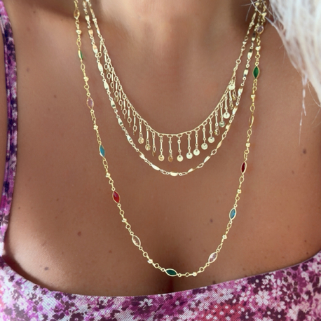 Vip 14K Puz Detaylı Kolye Set