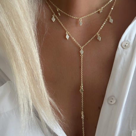 Özel Seri 14K İkili Kolye (Gold-Silver)