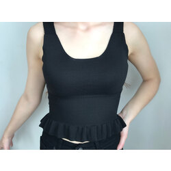 Siyah Triko Crop