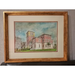 " Hekim başı av köşkü " Suluboya Resim