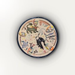 Parti Serisi Seramik Tabak