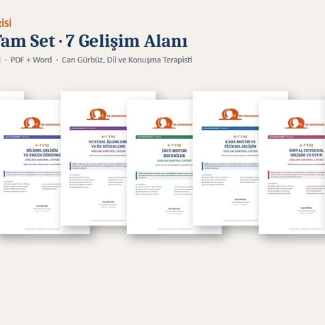 6–7 Yaş Aile Gözlem Serisi – Tam Set (7 Gelişim Alanı, 264 Madde) | PDF 
