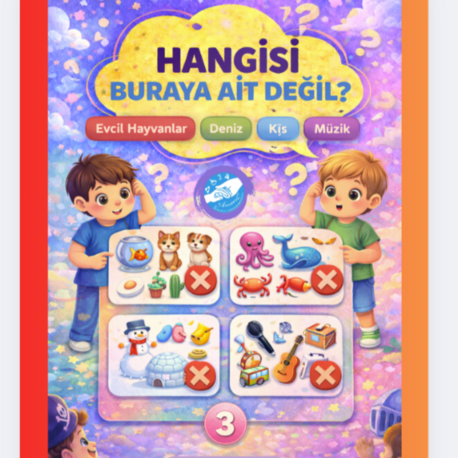 Hangisi Ait Değil? - 3 - Bilişsel Farkındalık Serisi 