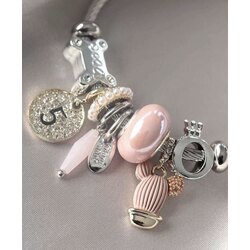 Erb Pembe Renk Aksesuarlı Charm Kadın Bileklik