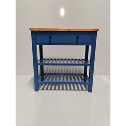 FAST MAT LAKE MAVİ (RAL 5009) MUTFAK SERVANT MOBİLYASI