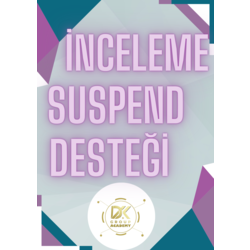 İNCELEME SUSPEND DESTEĞİ